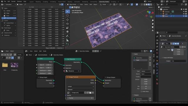 Перенос изображения в vertex color | Blender 3.1.2 смотреть онлайн