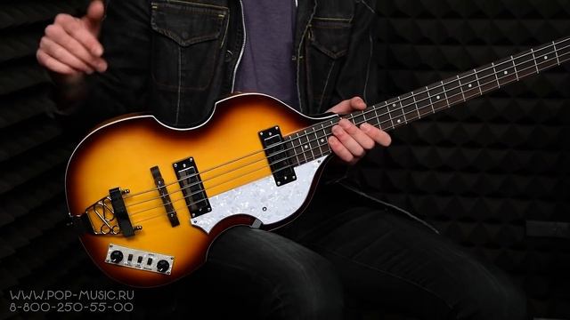 STAGG BB500 - винтажная бас-гитара типа HOFNER (как у Пола Маккартни) смотреть онлайн