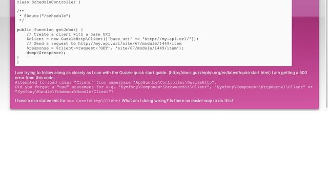 Use Guzzle to HTTP GET to external API with Symfony смотреть онлайн