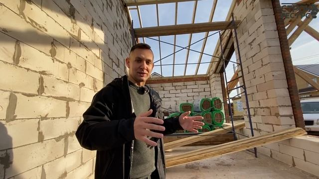 Обзор каменного дома дк-90 со вторым светом. Конструктив. МЗЛФ. Газоблок D500 300мм. Точка росы. смотреть онлайн
