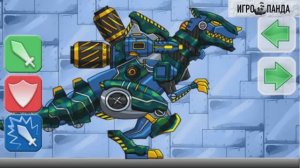 Роботы Динозавры Солдат Тираннозавр.