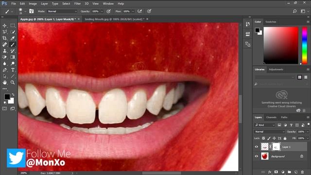 Smiley Apple | Adobe Photoshop© смотреть онлайн