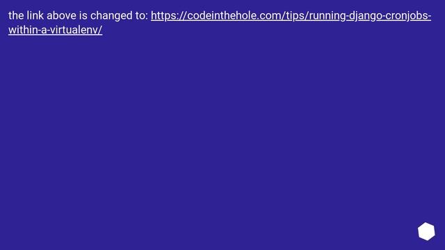 Cron and virtualenv смотреть онлайн
