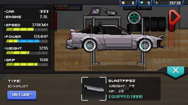 Pixel car racer / JDM #2 progress смотреть онлайн