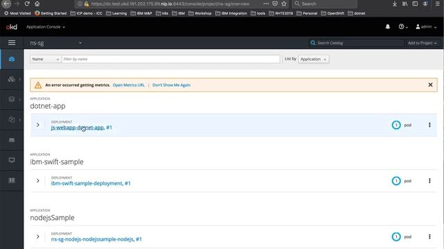 .net core 3.0 webapp sample deployment on IBM Cloud Pak for Application смотреть онлайн