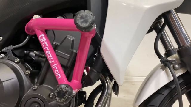 Crazy Iron защитные дуги на HONDA CB400F смотреть онлайн