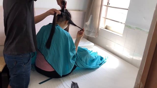 Chinese Haircut - Long To Bob Haircut