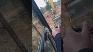 Работа на экскаваторе с планировочным ковшом