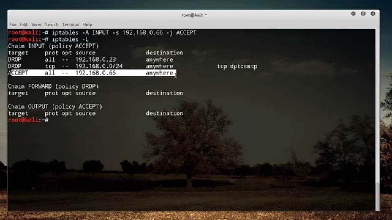 Computer Networking Tutorial - 40 - iptables Firewall Rules смотреть онлайн