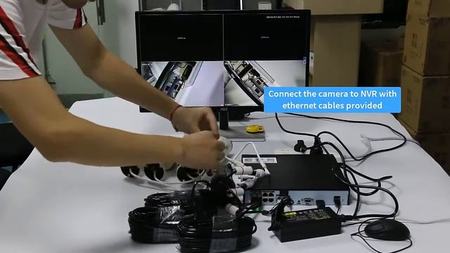 Комплект видеонаблюдения Hiseeu POEKIT-8HB615 POE NVR 5MP смотреть онлайн