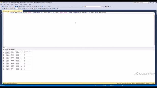 40.RANK, DENSE_RANK and NTILE in SQL Server смотреть онлайн