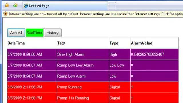 OPC Web Alarm.NET смотреть онлайн