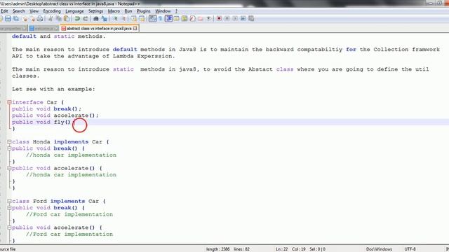 Abstract Class vs. Interface in Java 8 смотреть онлайн