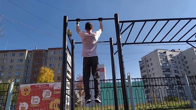 Воркаут. Подтягивания обычные, с полным разгибанием рук. смотреть онлайн