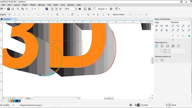 3D Text in Coreldraw смотреть онлайн