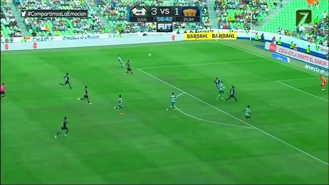 Gol de M. Moreno | Santos 4 - 1 Pumas | Clausura 2019 - Jornada 17 | LIGA Bancomer MX смотреть онлайн