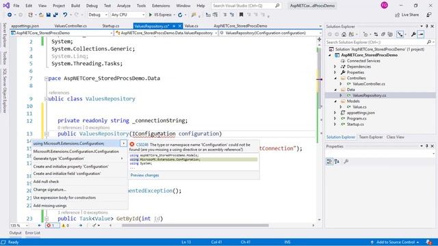 Using Stored Procedures in ASP.NET Core смотреть онлайн
