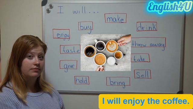 English Conversation- 11 Common Verbs (future tense) смотреть онлайн