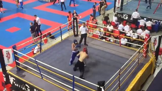 КИКБОКСИНГ. Кубок Мира 2017. Гордеев Даниил.16 лет. Синие штаны.. Италия. Римини. смотреть онлайн