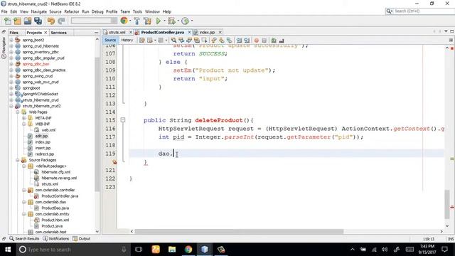 #6 Struts2, Hibernate CRUD part 6 смотреть онлайн