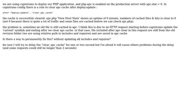 DevOps & SysAdmins: How to correctly clear php apc cache with capistrano? смотреть онлайн