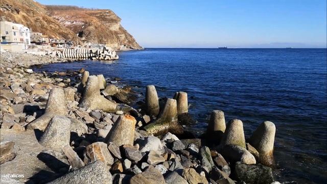 Море в декабре, бухта Тихая, Владивосток. смотреть онлайн