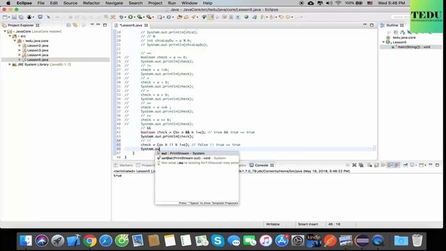 Java căn bản - Bài 5: Các toán tử trong Java смотреть онлайн