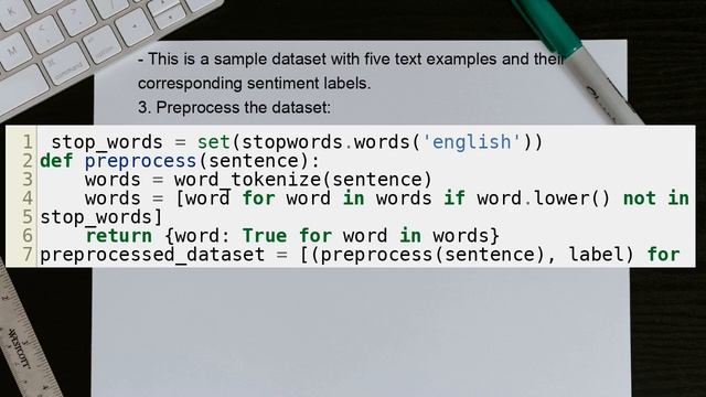 How to perform sentiment analysis on a dataset using NLTK and Naive Bayes classifier in Python? смотреть онлайн