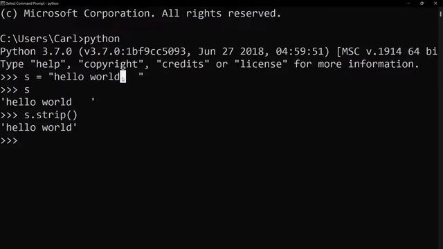 How do I trim whitespace from a string? смотреть онлайн