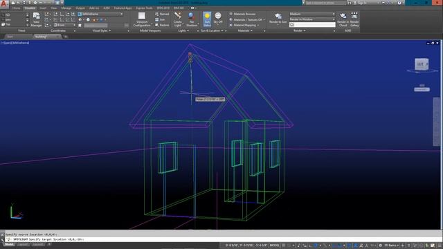 AutoCAD Tutorial Lesson 3-17 Lighting & Rendering (3D DRAFTING) смотреть онлайн