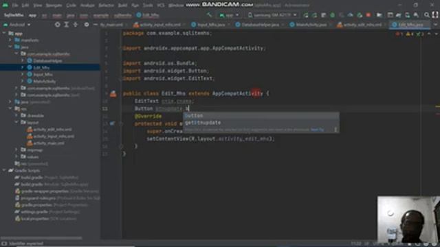 Membuat aplikasi update data siswa Database Sqlite #09 смотреть онлайн
