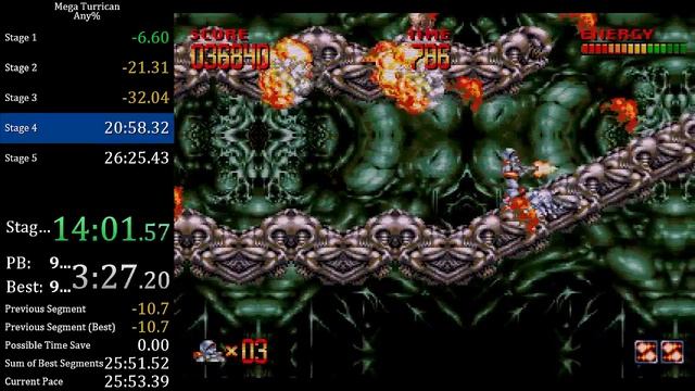 Mega Turrican Speedrun in 24:25 смотреть онлайн
