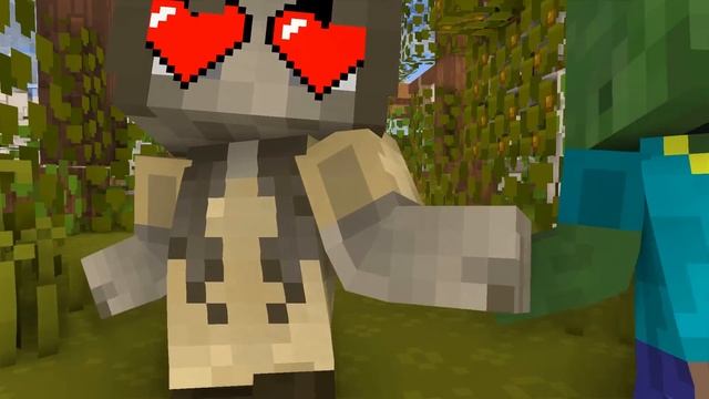POOR CUTE ZOMBIE GIRL LOVE RICH ZOMBIE - Minecraft Animation смотреть онлайн