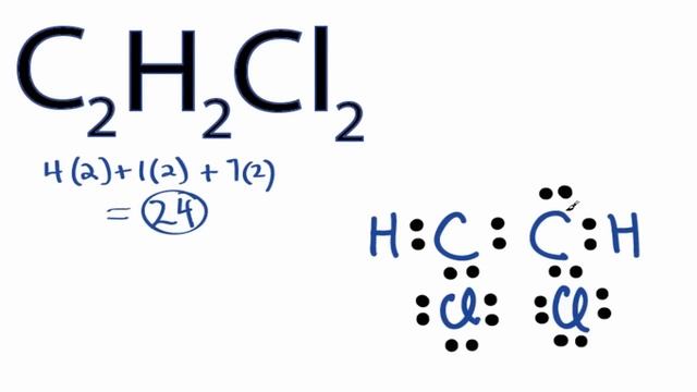 C2H2Cl2 Lewis Structure: How to Draw the Lewis Structure for C2H2Cl2. смотреть онлайн