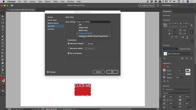 Auto Resize (Fit) Text Box to Text in InDesign смотреть онлайн