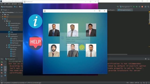GLAU simulation system | JAVA | SWINGS + JDBC смотреть онлайн