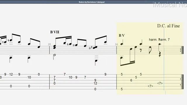 Guitar TAB - Bartolomé Calatayud : Bolero | Tutorial Sheet Lesson #iMn смотреть онлайн