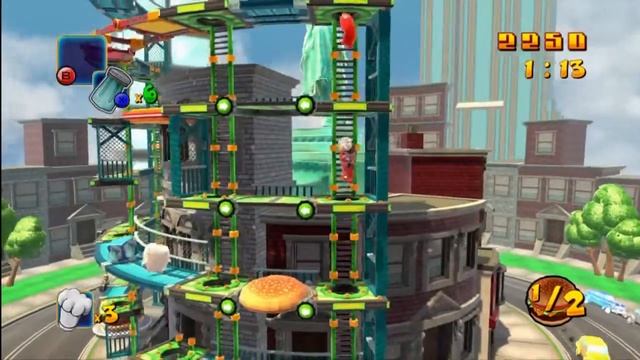 Burgertime World Tour Gameplay Footage Video Game Saga Bonus Round смотреть онлайн