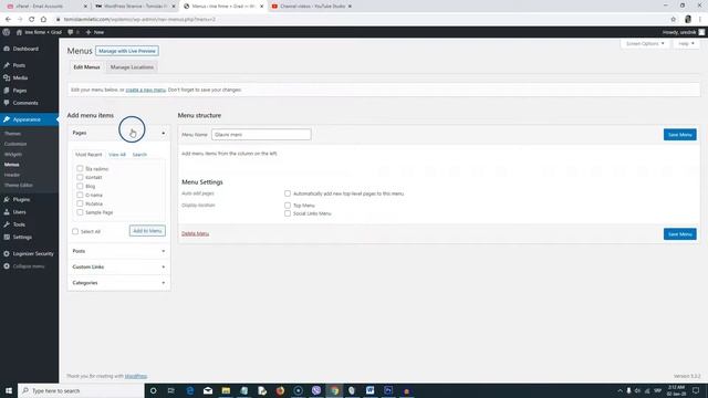 Kako Napraviti Stranice Za WordPress Sajt Ili Blog - free kurs za izradu sajta 2020 смотреть онлайн