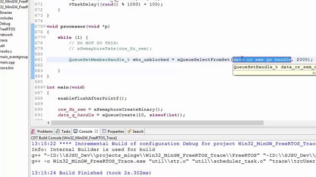 FreeRTOS Queue Set смотреть онлайн