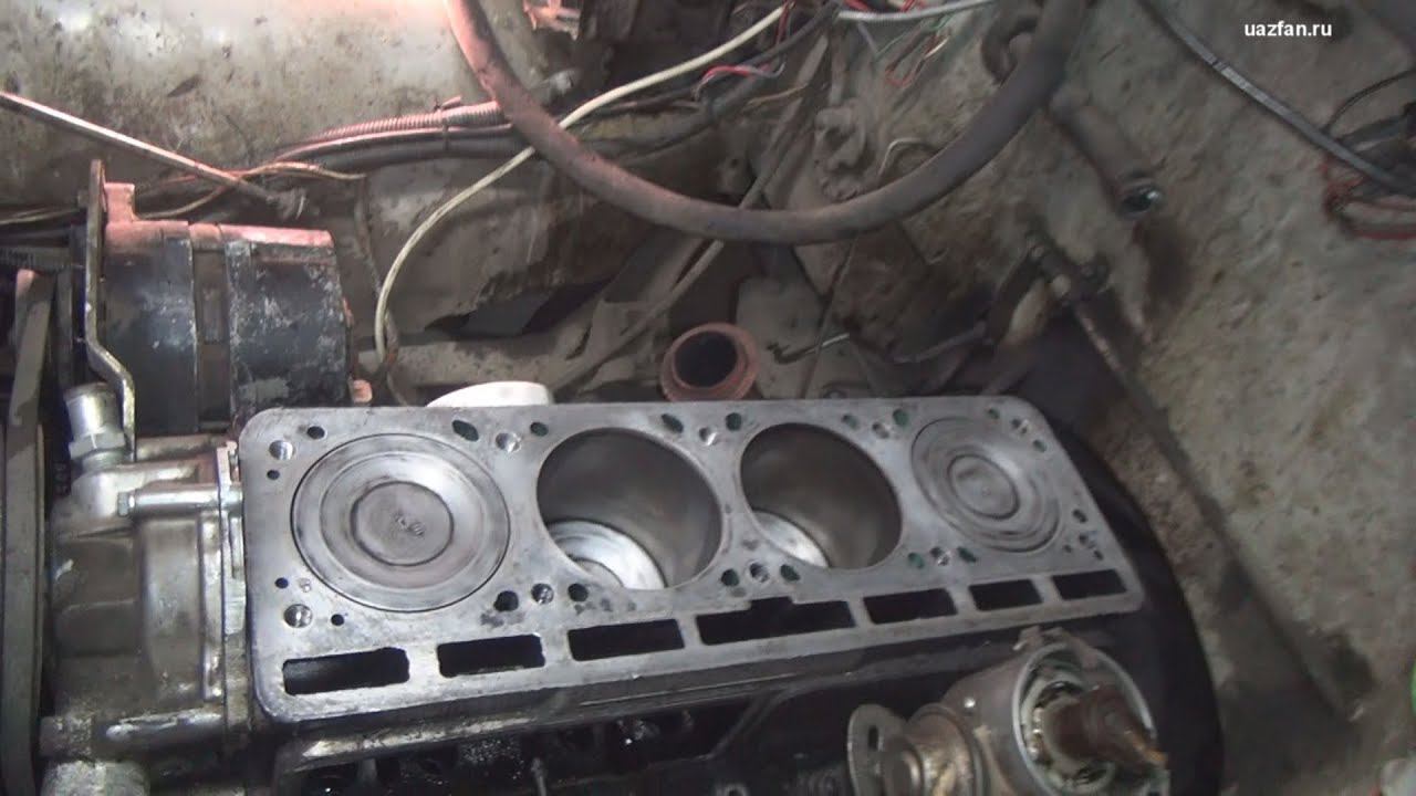 Перевод УМЗ-421 на 92 бензин. Замена ГБЦ. (Часть 1) смотреть онлайн