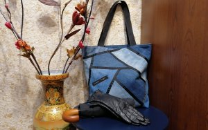 Сумка из старых джинсов #11.