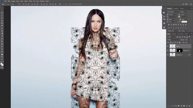 How to Add Patterns to Clothing in Photoshop CC I Sketch Station смотреть онлайн