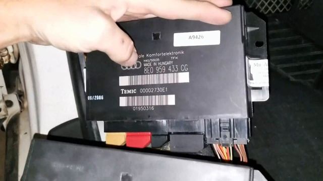 2006 Audi A4B7 S Line comfort control module replacement where is it located смотреть онлайн