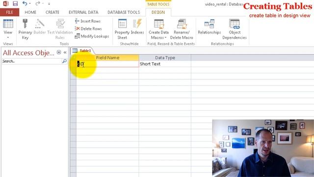 Creating a Table in Microsoft Access смотреть онлайн