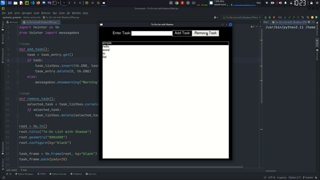 Python To-Do List with Shadow Effect || Create an Organized Task Manager смотреть онлайн