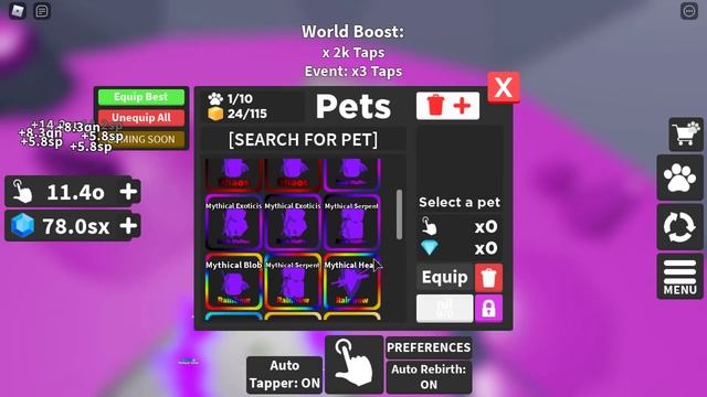 New SECRET Pet in NEXT UPDATE & Getting Best SECRET Mythic Monkey in Tapping Mania Simulator! Roblo смотреть онлайн