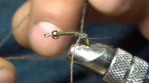 ,,ПЛЕТЕНАЯ МУШКА,, Переколомина-Веснянка на КРУПНОГО Хариуса,Линка(нитки РСФСР 82г.-самоделочка)