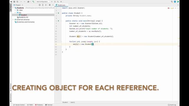 How to read data for an array of objects in Java | Array of Objects in Java | Deepak Reddy Gathpa. смотреть онлайн