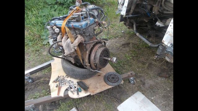 1uz примерка в газель..., замена сцепления 406 двигателя .... смотреть онлайн